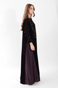 Purple Velvet Silk Embroidered - Image 4
