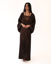 Silk Dress with Colored Top - Image 3