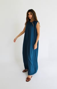 Petrol Basic Dress - Image 4