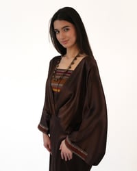 Silk Dress with Colored Top - Image 4
