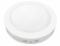 وحدة اضاءة سقفية LED خارج الديكور PANEL LIGHT مغبش مدور 20 سم 24 وات كفالة سنتين - صورة 2
