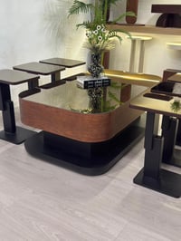طقم طاولات ليون سنديان 7قطع - صورة 8