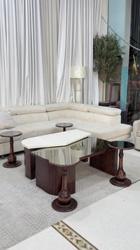 طقم طاولات خشب ام دي اف - صورة 2
