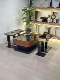 طقم طاولات ليون سنديان 7قطع - صورة 9