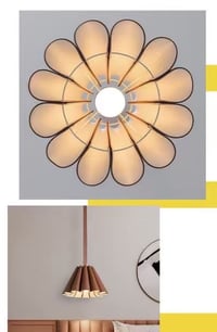 إنارة معلّقة مودرن تصميم جلد - صورة 3