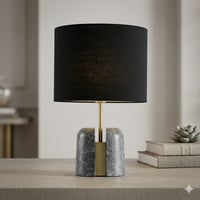 أباجورة مودرن بقاعدة رخام - صورة 2
