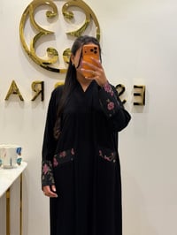 عباية كريب اسود عملية - صورة 1