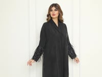 عباية تطريز يدوي  ريش  - صورة 3