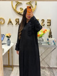 عباية تفته اسود مطرزة - صورة 1