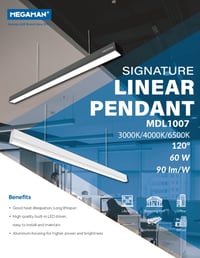 Megaman MDL1007W - Elegant Linear Pendant Light Fixture - Durable Metal Construction, Even Light Distribution, and Long Lifespan - Enhance Your Interior Décor! - Image 5