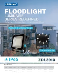 ميغامان ZDL3010 - كشافات الليد شارع 100 واط ذات جودة متفوقة - تصميم قوي لجميع ظروف الطقس - اشترِ الآن لإضاءة مذهلة! - صورة 5