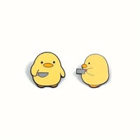 بروش من قطعتين بطة بسكين  - Image 1