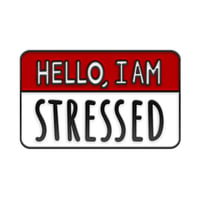 Hello I'm Stressed Brooch - Image 1