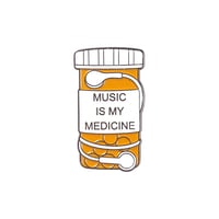Music is my medicine Brooch - Image 1