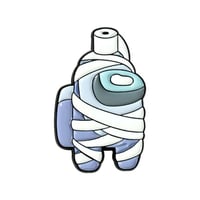 Among Us baby blue Brooch  - Image 1