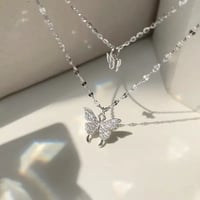 سلسال فراشة فضي  - صورة 1