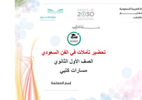  تحضير تأملات في الفن السعودي أول ثانوي الفصل الأول مسارات كتبي - صورة 1