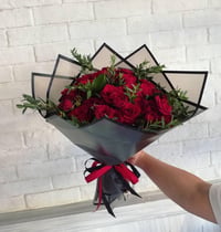 luxurious red roses bouquet.-265 - Image 1