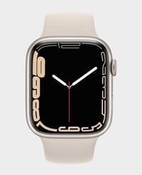 Apple Watch Series 7 MKN63B 45mm GPS Starlight Aluminum Case with Starlight Sport Band No.915E Code- 40 - Image 1