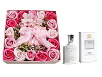 Roses Box With Creed Silver Mountain Water Perfume for Men EDP 100ml-328 - Image 1