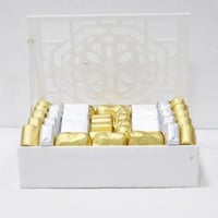 Luxurious chocolate box in golden and silver color 600G - Image 1