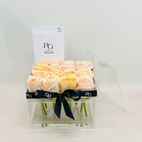 Peach color 16pcs of rose acrylic box - Image 4