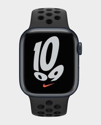 Apple Watch Nike Series 7 MKJ43 41mm GPS PLUS Cellular Midnight Aluminum Case with Anthracite  Black No.925E - Image 1