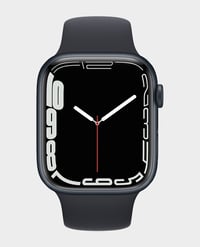 ساعة ابل Series 7 MKN53 45mm GPS Midnight هيكل ألومنيوم مع حزام رياضي ميدنايت رقم.917E - صورة 1