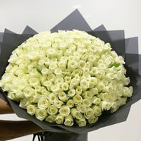 Luxurious white rose bouquet-13 - Image 1