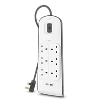 Belkin Surge Plus USB Surge Protector 6 outlet 2m 6.6ft No.1192E - Image 1