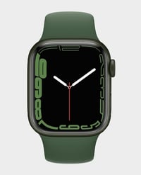 Apple Watch Series 7 MKJR3 45mm GPS PLUS Cellular Green Aluminum Case with Clover Sport Band No.920E - Image 1