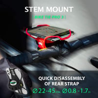 Bike Tie Pro 3 Bicycle Phone Mount Black - Image 4