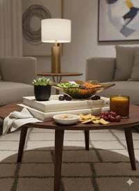 وعاء زجاجي مزخرف بتصميم زهرة اللوتس (لون عنبري متدرج) أضف لمسة من الفخامة العصرية إلى مساحتك مع هذه القطعة الفنية المذهلة. - صورة 1