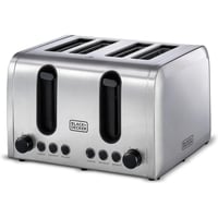 Black & Decker 2100W 4-Slice Stainless Steel Toaster, - Image 1