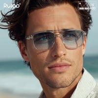 نظارات شمسية ريترو 2026 بإطار شفاف - صورة 6