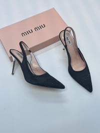 حذاء نسائي كعب عالي ماركة ميو ميو -m01 - صورة 2