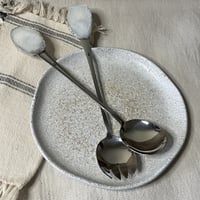 Silver Salad Serving set - Image 4