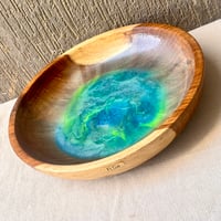 Blue Wood Bowl - Image 10