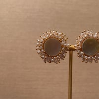 mother of pearl earrings  - #33 - صورة 4