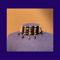  #67 - black and pearl choker with bracelet  - صورة 1