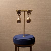 golden stone earrings - #36 - صورة 2