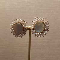 mother of pearl earrings  - #33 - صورة 2