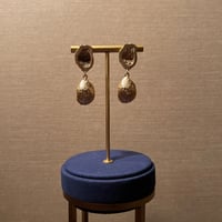 golden stone earrings - #36 - صورة 1