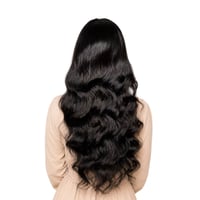 باروكة شعر طويل اسود ويفي 26 إنش دانتيل 22x4 بكثافة 180% - صورة 2