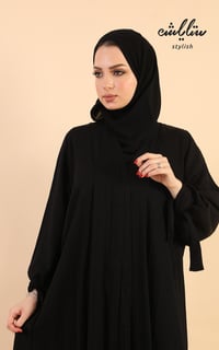 عباية شموخ بيليسيه لف باللون الأسود - صورة 9