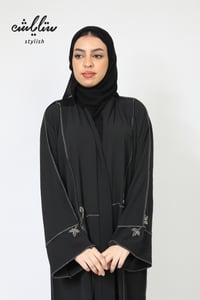 عباية كلاسيك لف باللون الأسود - صورة 2