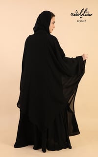 عباية كويتي سادة من طبقتين - صورة 8