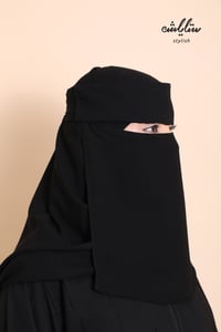 نقاب ستايلش ملكي مغاط واحد بربطة ناعمه - صورة 2