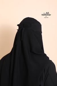 نقاب ستايلش مغاط واحد طويل بربطة ناعمه - صورة 3