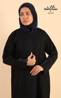 عباية كويتي باللون الأسود - صورة 4